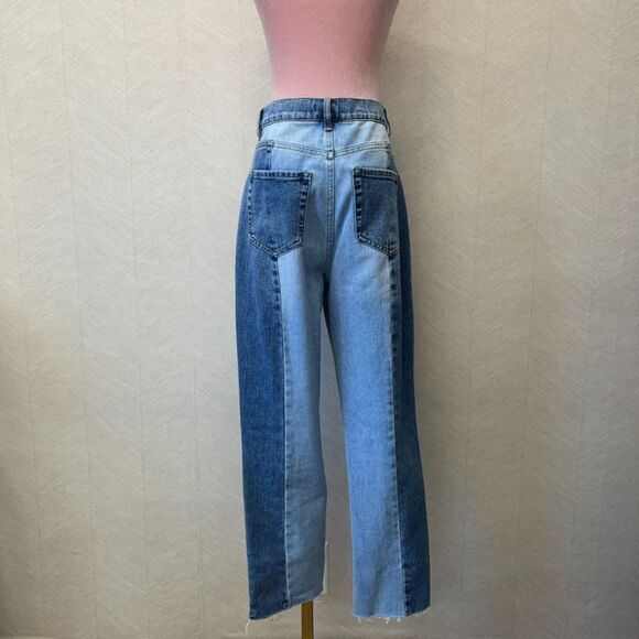 Pacsun High Rise Straight Medium Wash two tone Jeans Size 26 - Picture 2 of 9